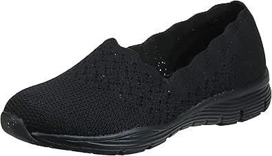 Skechers Women's Seager Slip-on with Scalloped Collar Design