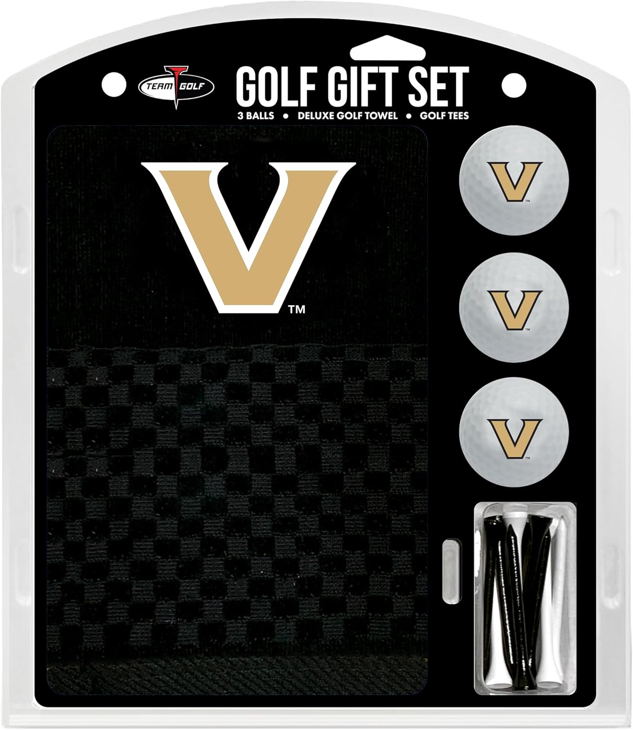 Team Golf NCAA Gift Set with Towel, Golf Balls, and Tees