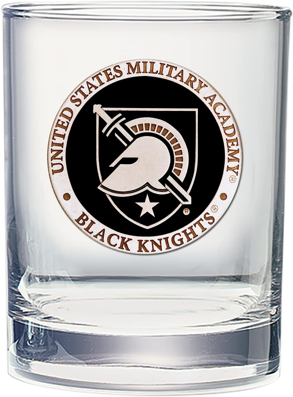 Military Academy Black Knights 14 OZ Double Old Fashion Glass