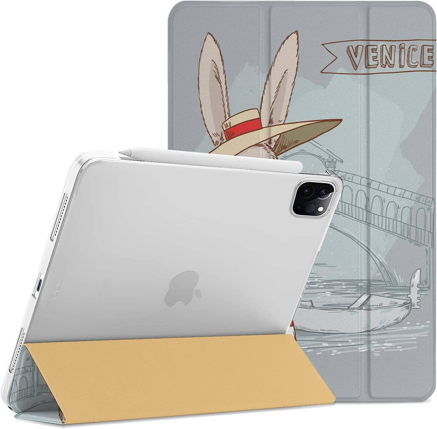 DuraSafe iPad Pro 12.9 Case with Bunny Hat Design for Protection
