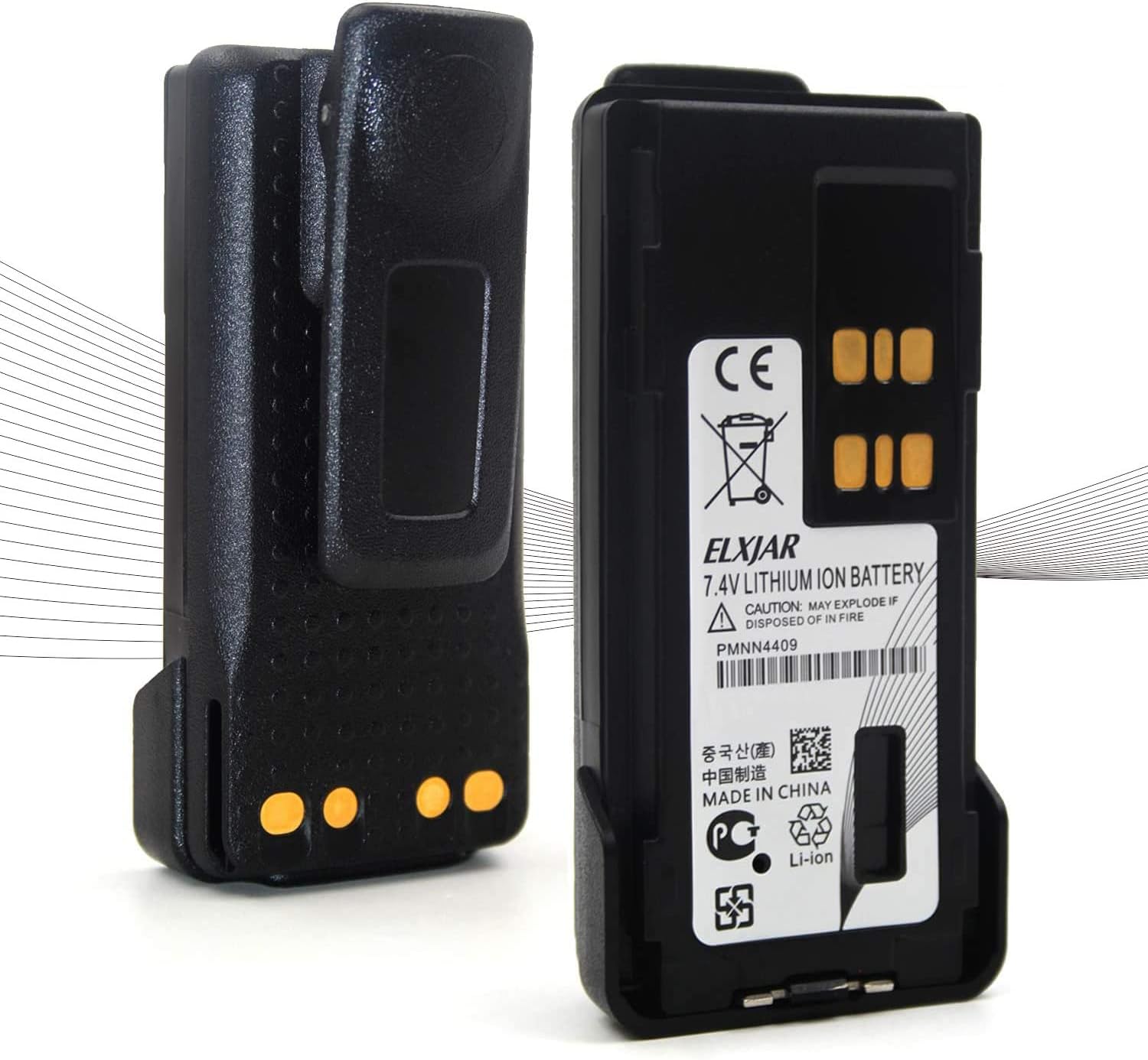 7.4V 3000mAh PMNN4409AR Two-Way Radio Battery Replacement