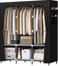 LOKEME Wardrobe Closet Portable Closet for Bedroom - Sturdy 3-Rod