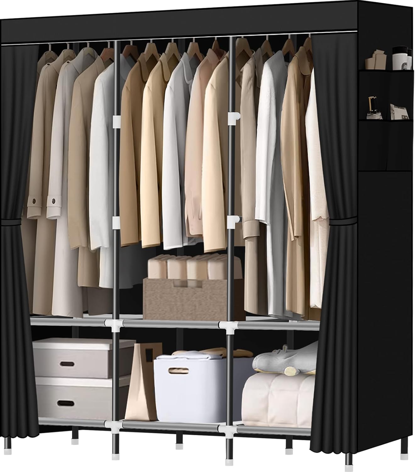 Sturdy Portable Closet for Bedroom with Ample Storage Space
