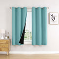 100% Blackout Curtains 42 x 54 in 2-Panel Set - Total Room Darkening