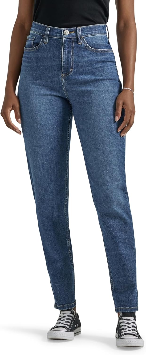 Lee Womens Legendary High Rise Mom Jean for Timeless Style