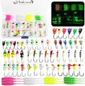 Dovesun Ice Fishing Jigs Kit 93Pc - Glow-in-the-Dark Ice Lures