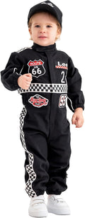 Personalized Handmade Race Car Driver Costume for Toddlers - Soft eyes