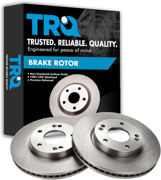 TRQ Front Brake Rotors Set for Tiburon Tucson Soul Sportage