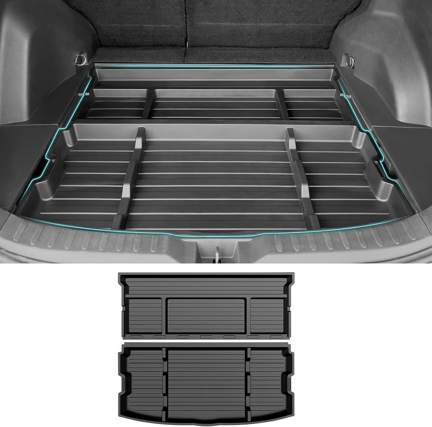Hidden Trunk Organizer Tray for 2019-2025 Toyota RAV4 Models