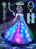 Princess Dress Up for Girls RGB LED Light Up Syncs Music - Magical 100
