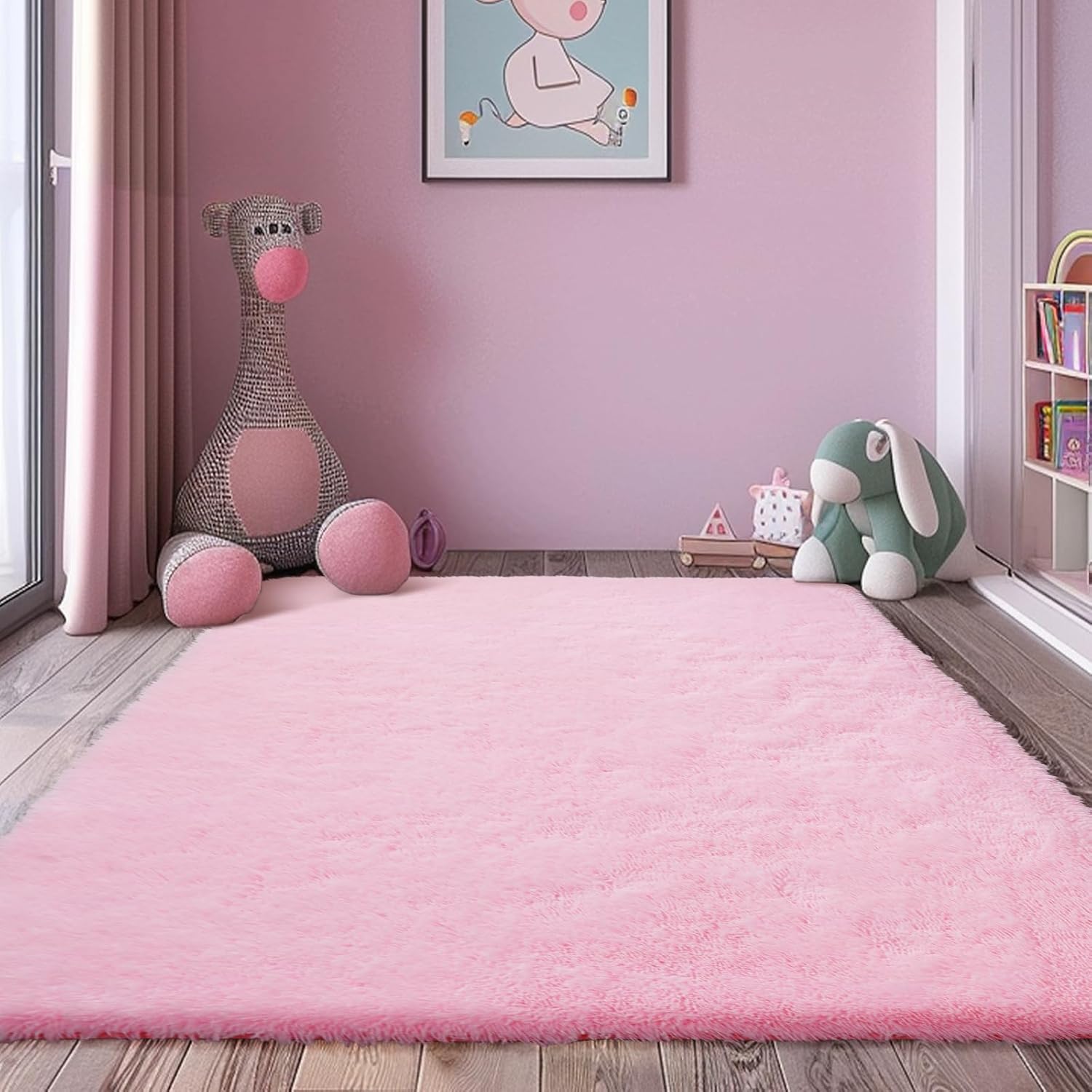 6x9 Fluffy Area Rug for Living Room and Bedroom Decor