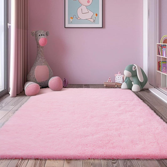 6x9 Fluffy Area Rug for Living Room and Bedroom Decor