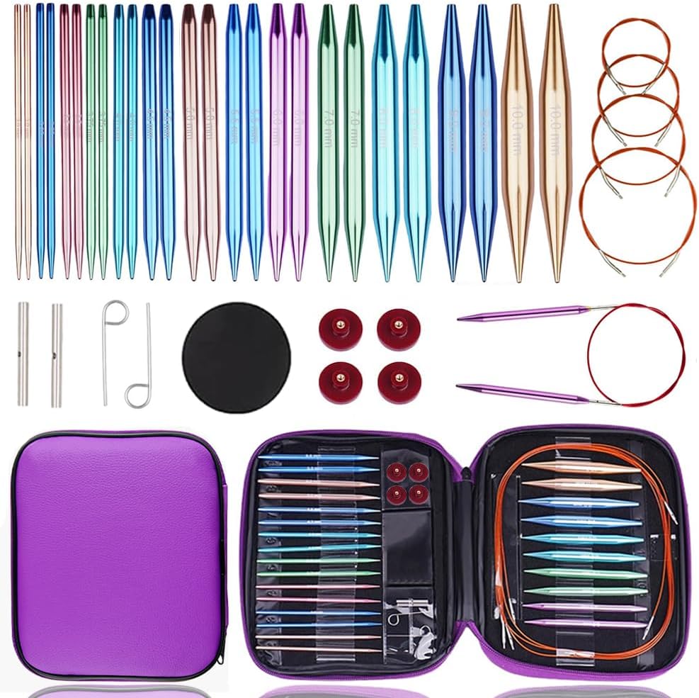 Yarniss 13 Pair Circular Knitting Needle Set for All Projects