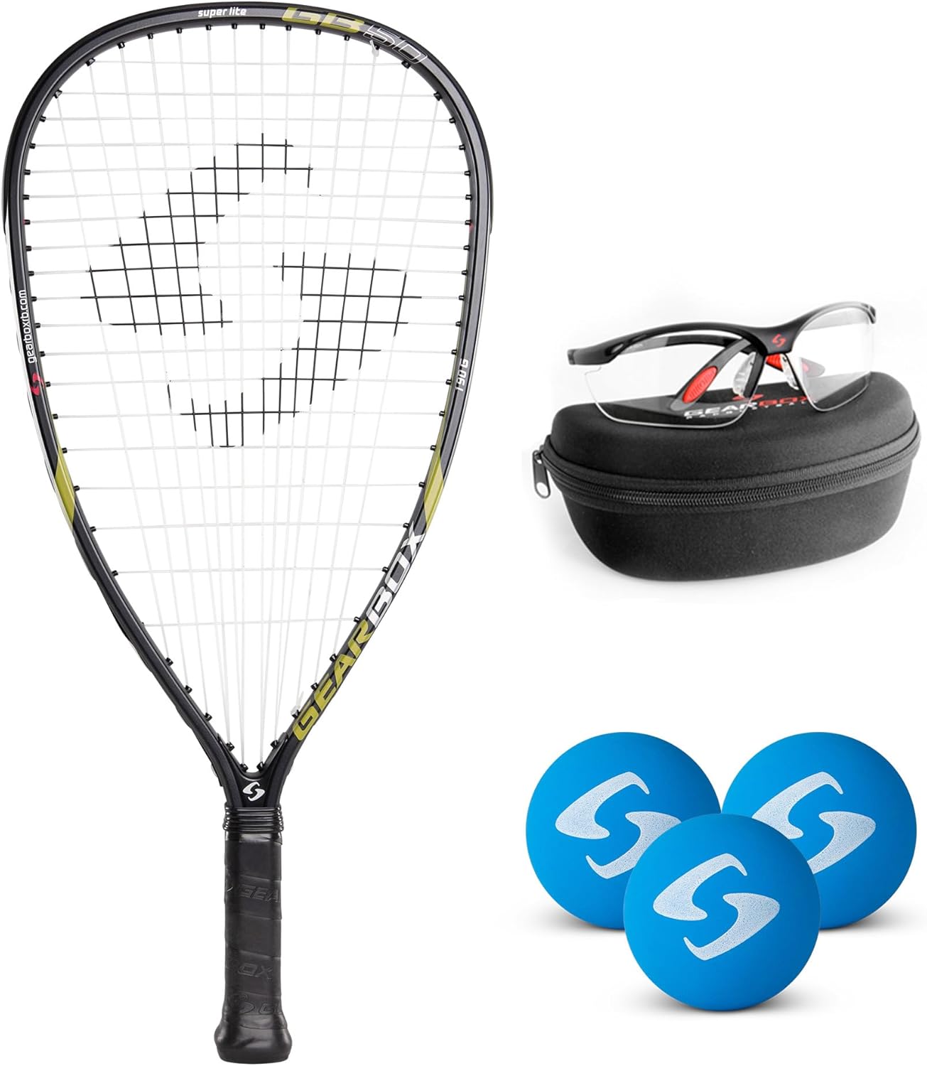 Gearbox GB50 Racquetball Racket Starter Kit for Beginners