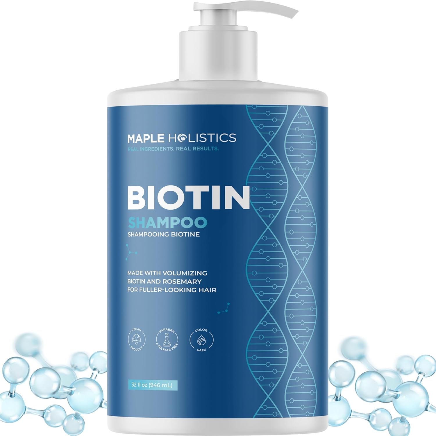 Rosemary and Biotin Shampoo for Thinning Hair - Vegan Formula