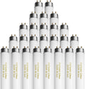 25 Pack T8 Fluorescent Bulbs 4 ft F32T8/865 6500K Daylight - Bright