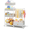 Diaper Caddy Organizer 3in1 Rolling Cart - Slim Nursery Storage