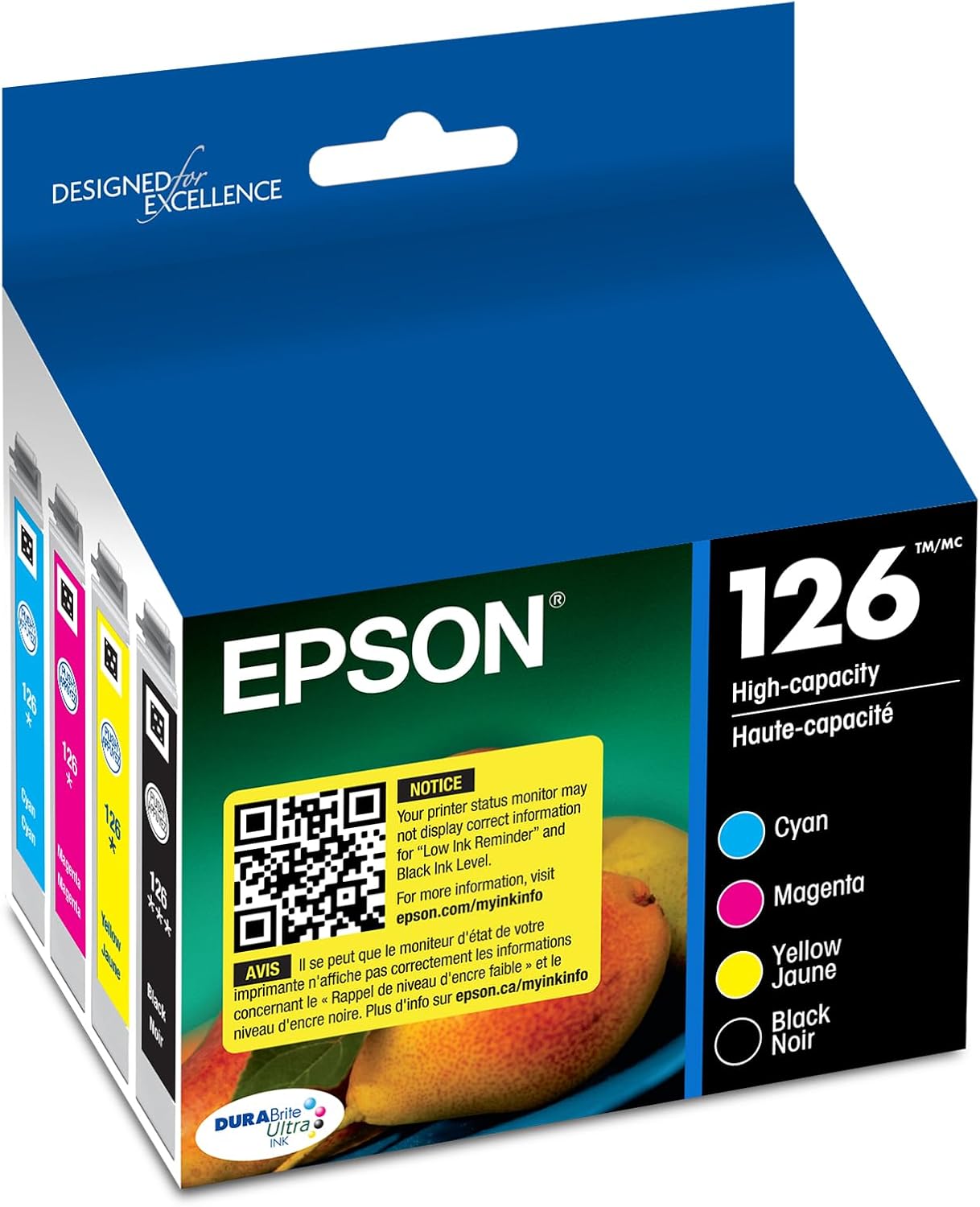 EPSON 126 DURABrite Ultra Ink Combo Pack for Quality Printing