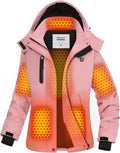 VERGOO Graphene Heated Waterproof Jacket for Women - Long Battery Life