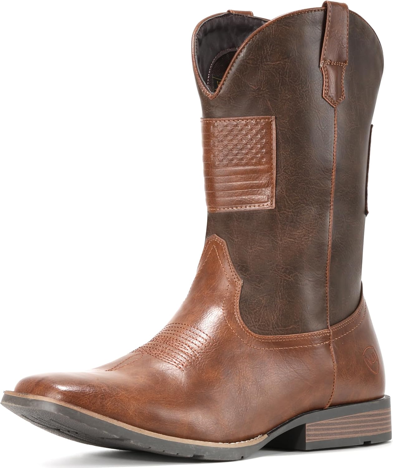 IUV Cowboy Boots for Men: Stylish Wide Western Retro Design