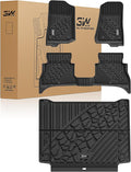 3W Floor Mats & Cargo Liner Custom Fit for Jeep Wrangler 4XE 2021-2025