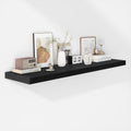 Fun Memories Floating Shelves 48 x 12 in Rustic Black - Deep Storage