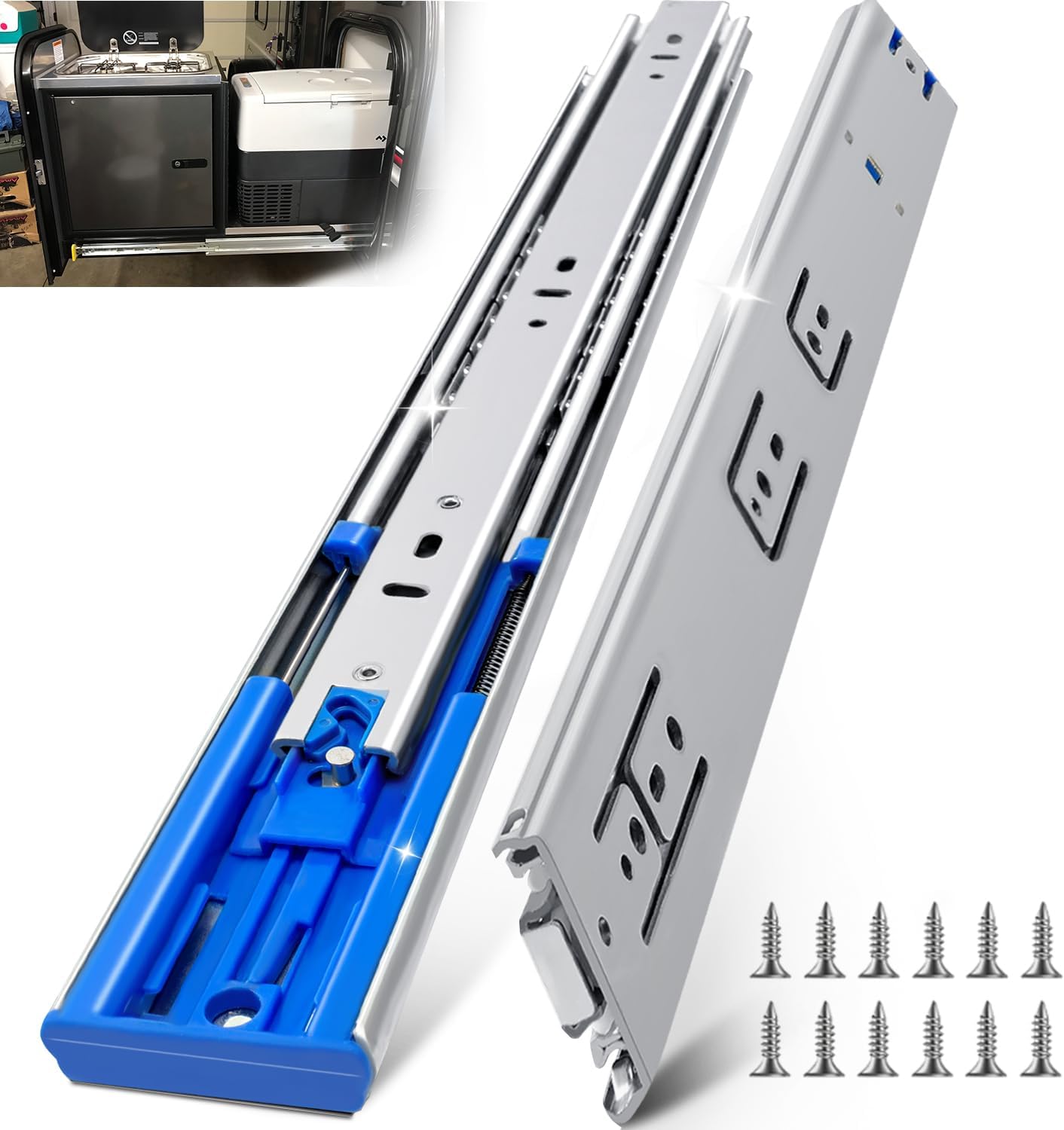 16 Inch Heavy Duty Soft Close Drawer Slides for Cabinets