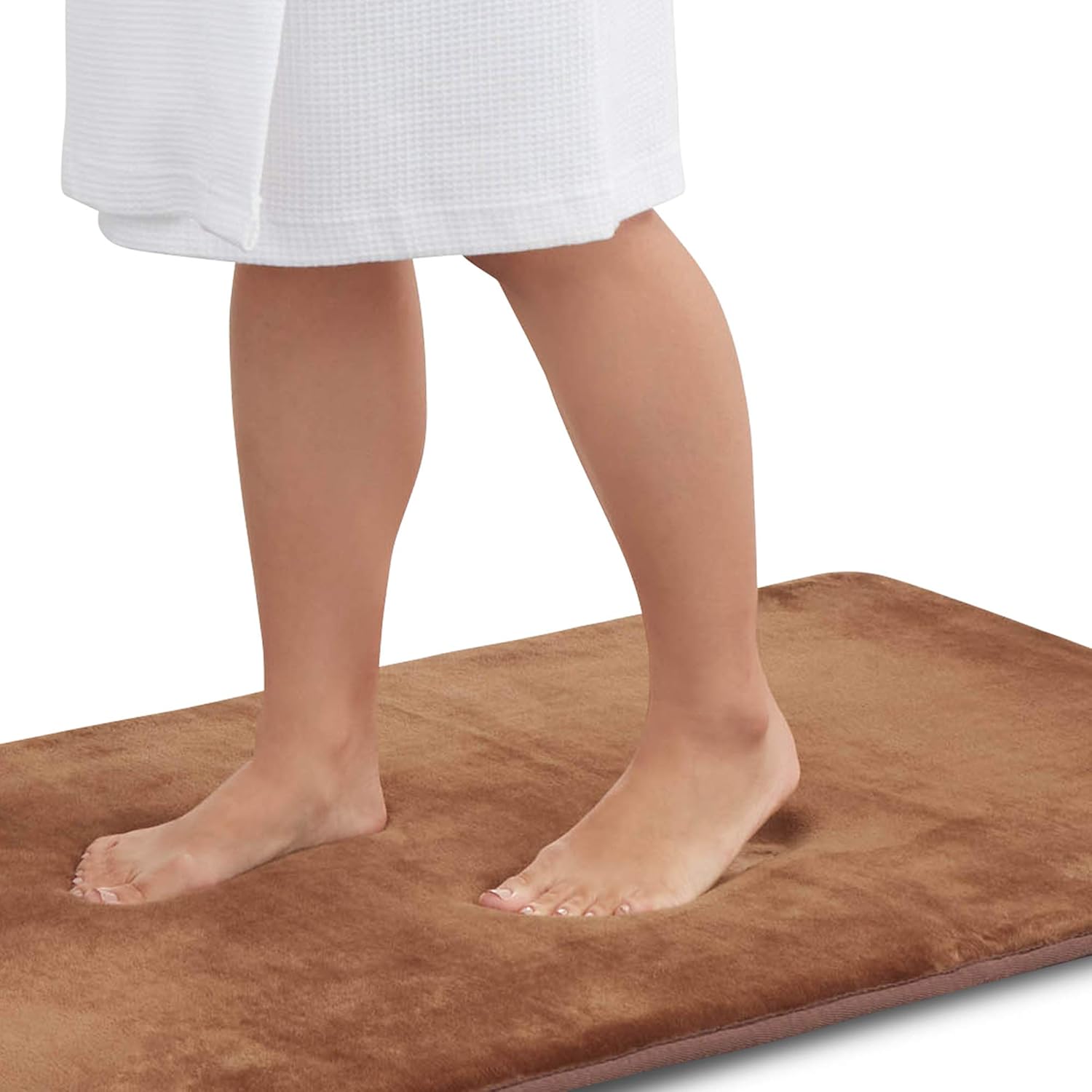Genteele Memory Foam Bath Mat Non Slip Absorbent Cozy Rug