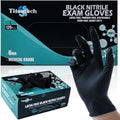 Black Nitrile Exam Gloves 6 mil Disposable Gloves - Heavy Duty