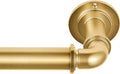 Industrial Curtain Rod Set for Room Darkening with Steel Brackets