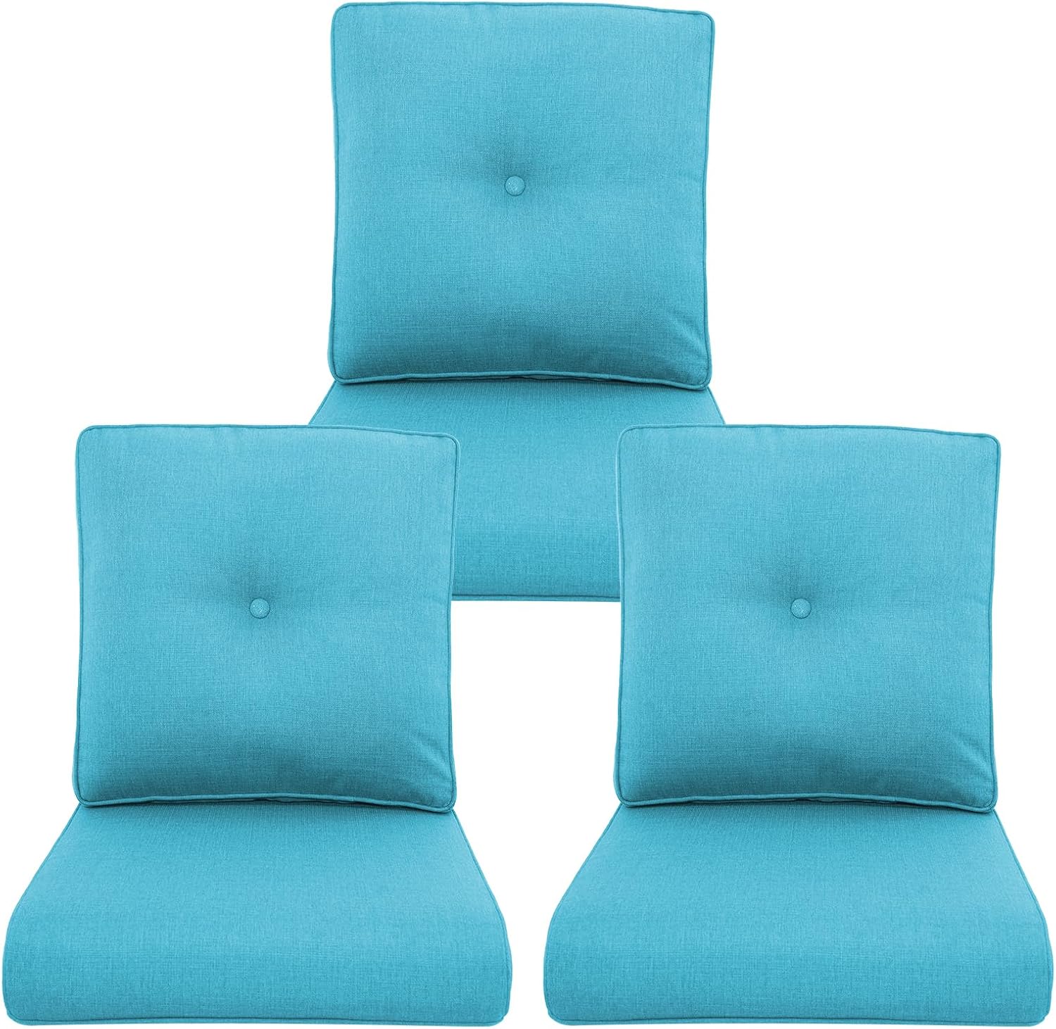 Outdoor Chair Cushions 3 Packs for Patio Glider Rocking Chairs