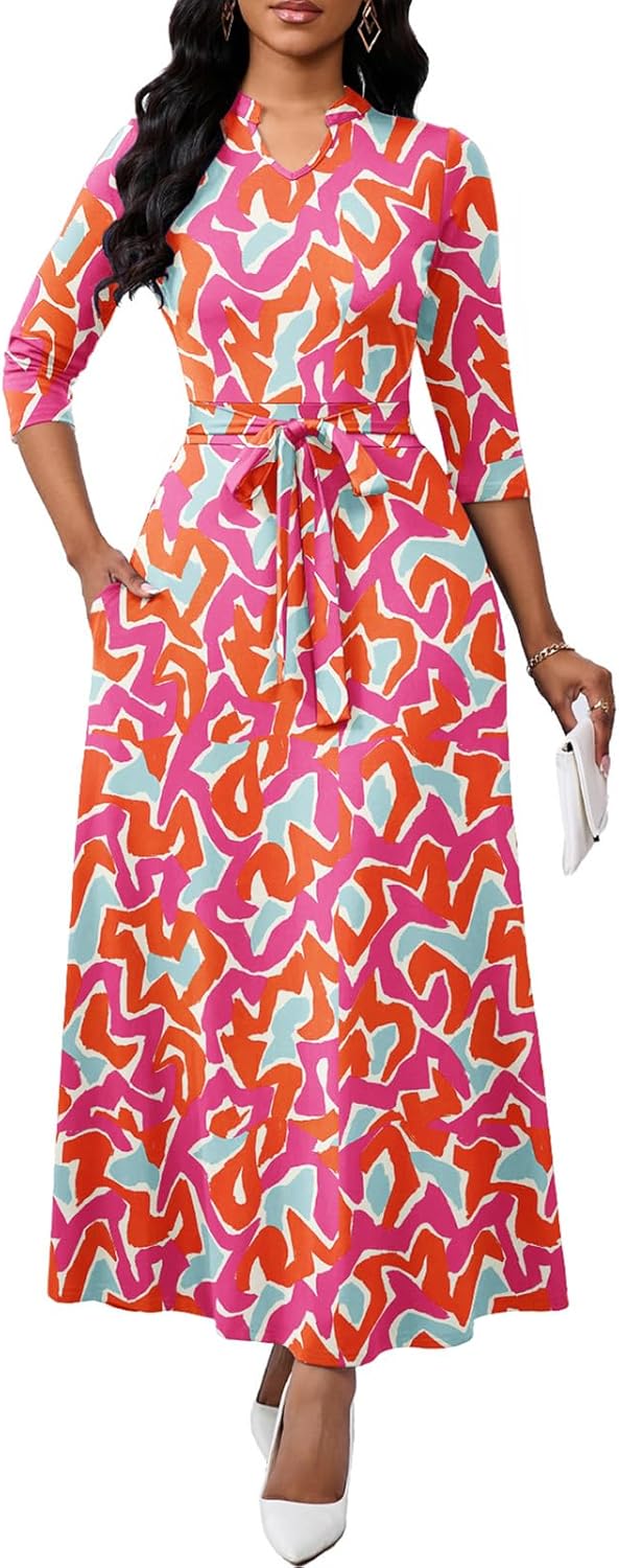 Maxi Dresses for Women with Pockets - Semi Formal A-line Style