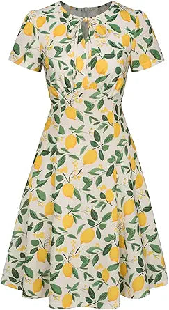 Belle Poque Women's 1940s Vintage A Line Swing Dress Review