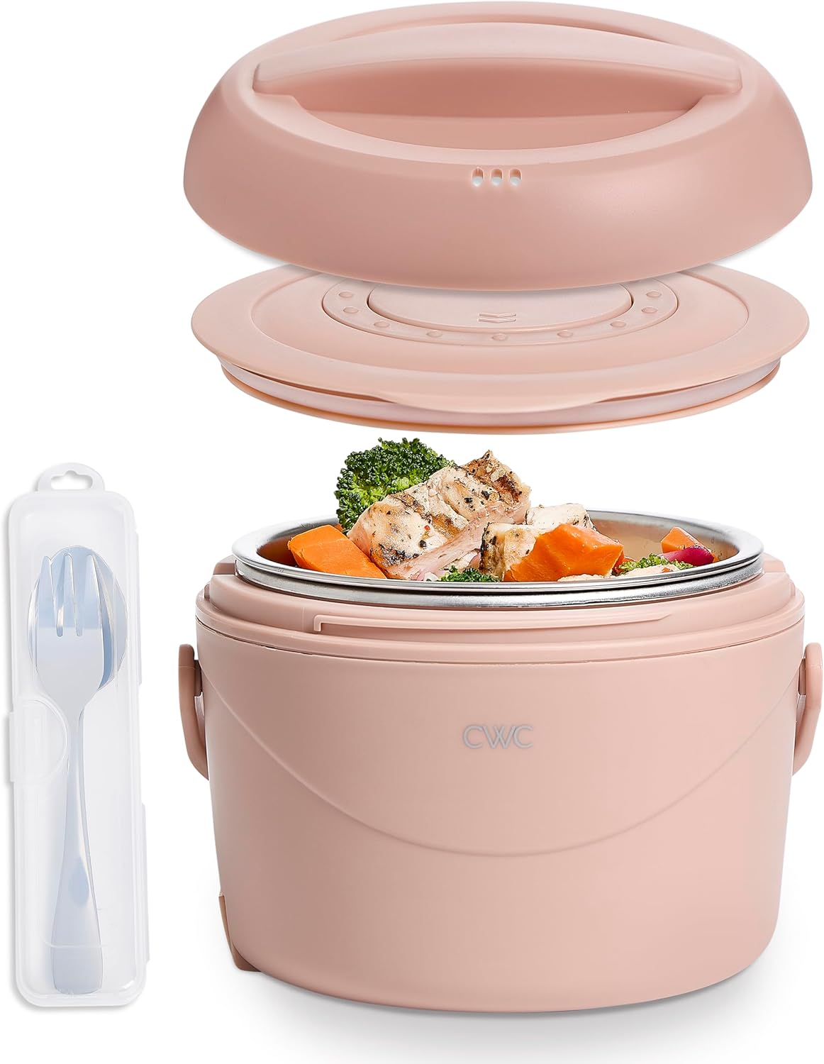 Portable Food Warmer | Stainless Steel Liner | Dusty Rose