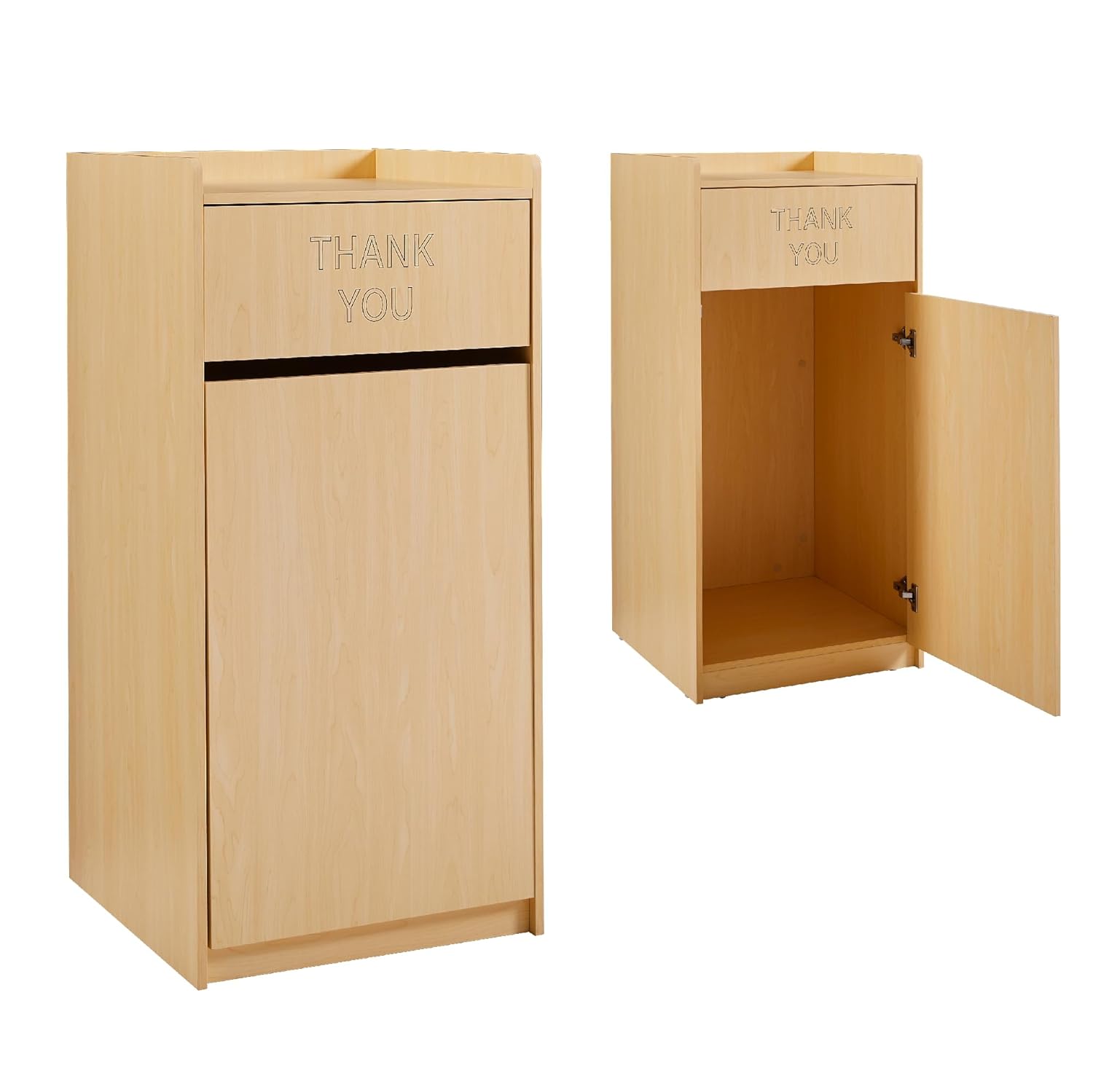 40 Gallon Wooden Trash Can Cabinet for Restaurants and Cafes