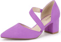 IDIFU IN2 Women's Pumps Closed Toe Strappy Heels - Comfortable Low our