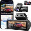 IKOPO 4K Dual Dash Cam: Night Vision, GPS, 24H Parking