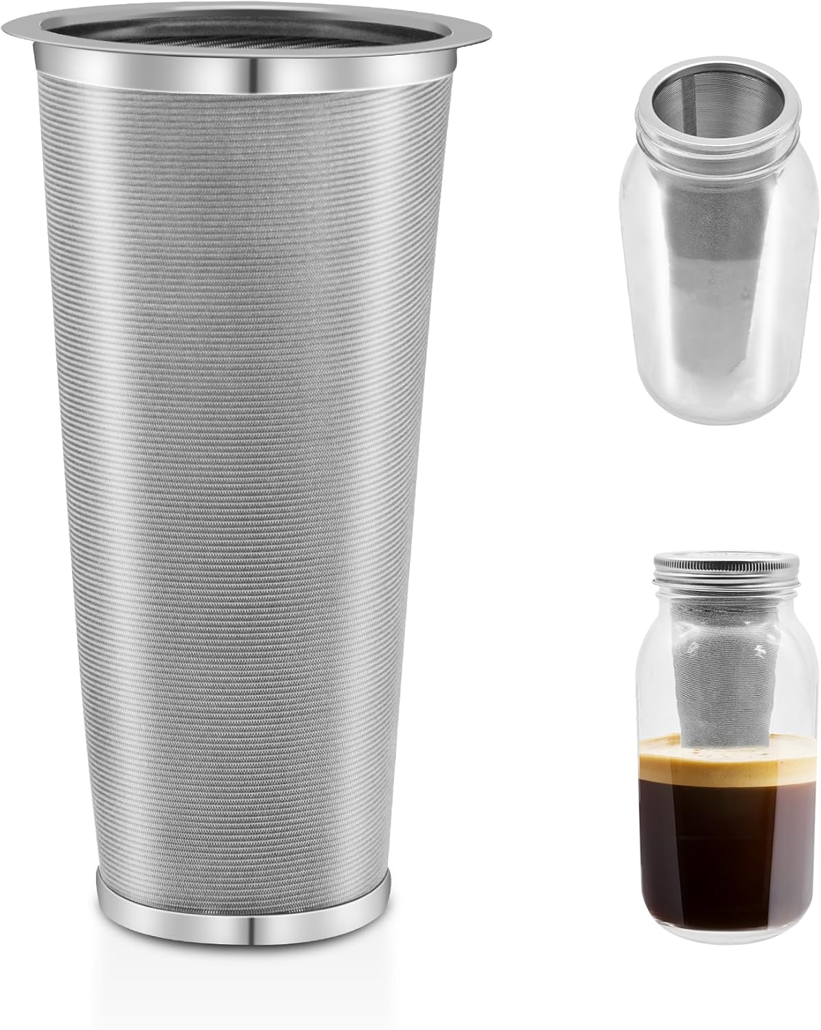 YMMIND Stainless Steel Cold Brew Filter - Ultra Fine Mesh
