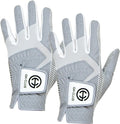 Men's Polyurethane Non-Slip Synthetic Leather Golf Gloves Two Left