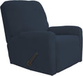 Recliner Slipcover Dark Blue Large - Stretchy Spandex 4-Piece