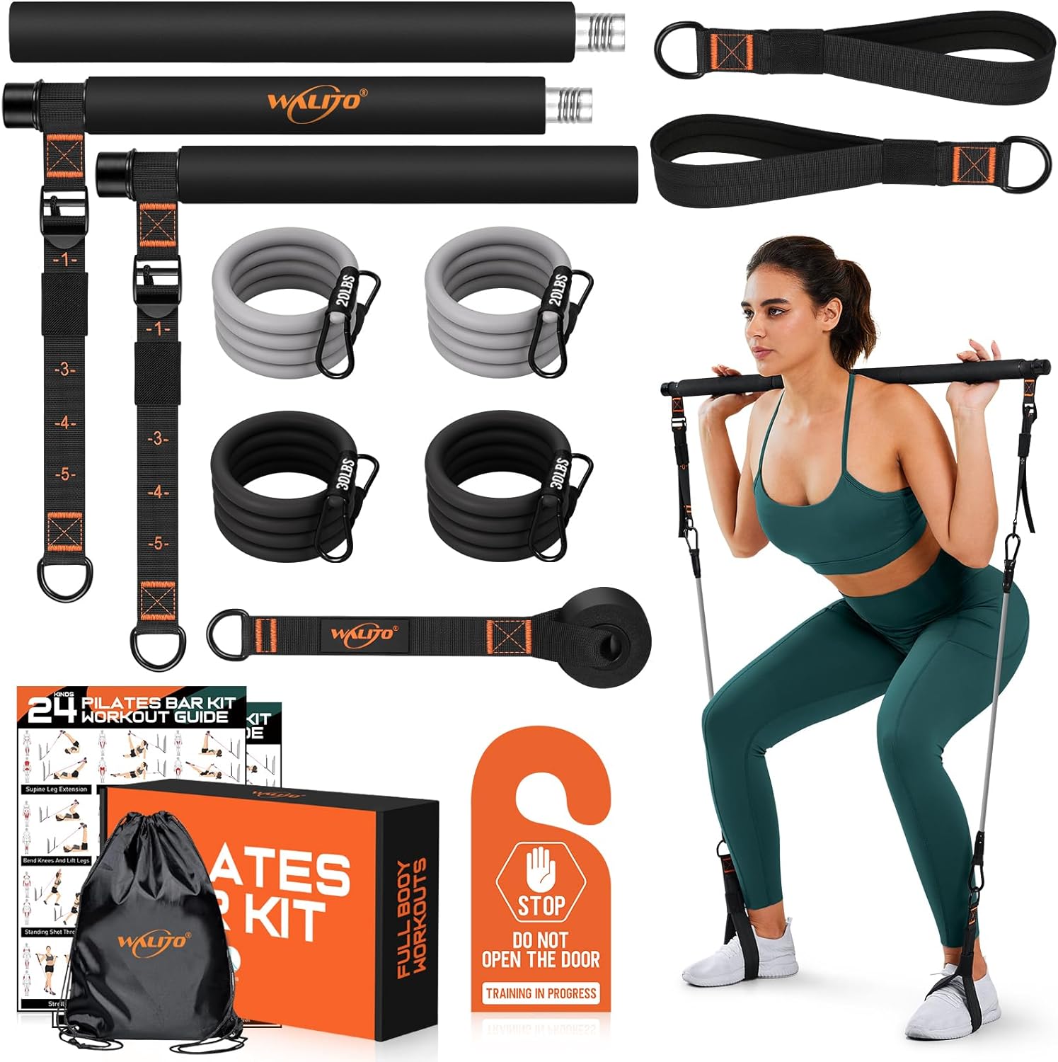 WALITO Pilates Bar Kit - Full-Body Workouts Anywhere!