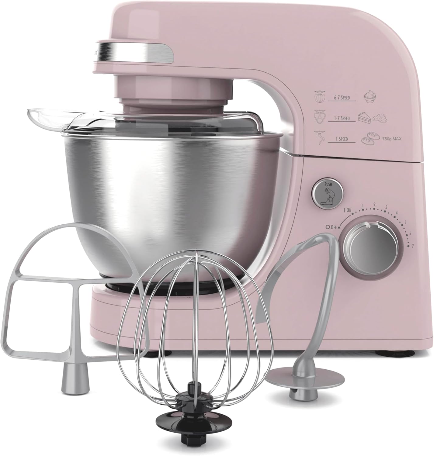Hamilton Beach Electric Stand Mixer with 7 Speeds and Attachments