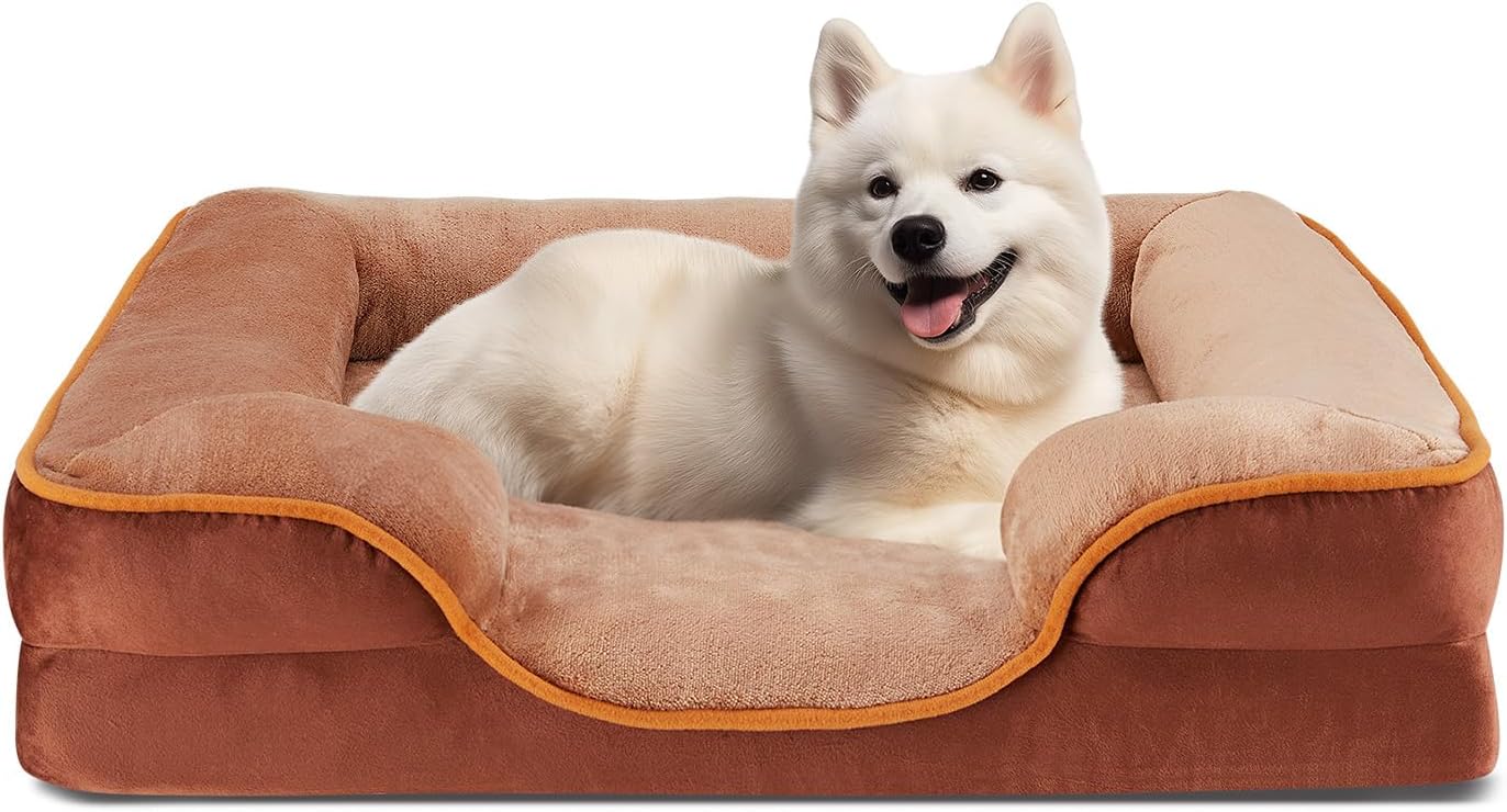 Sweetcrispy Orthopedic Dog Bed for Medium Pets with Comfort