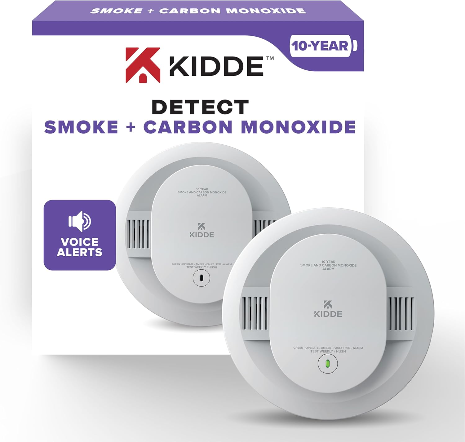 Kidde Smoke & Carbon Monoxide Detector with Voice Alerts
