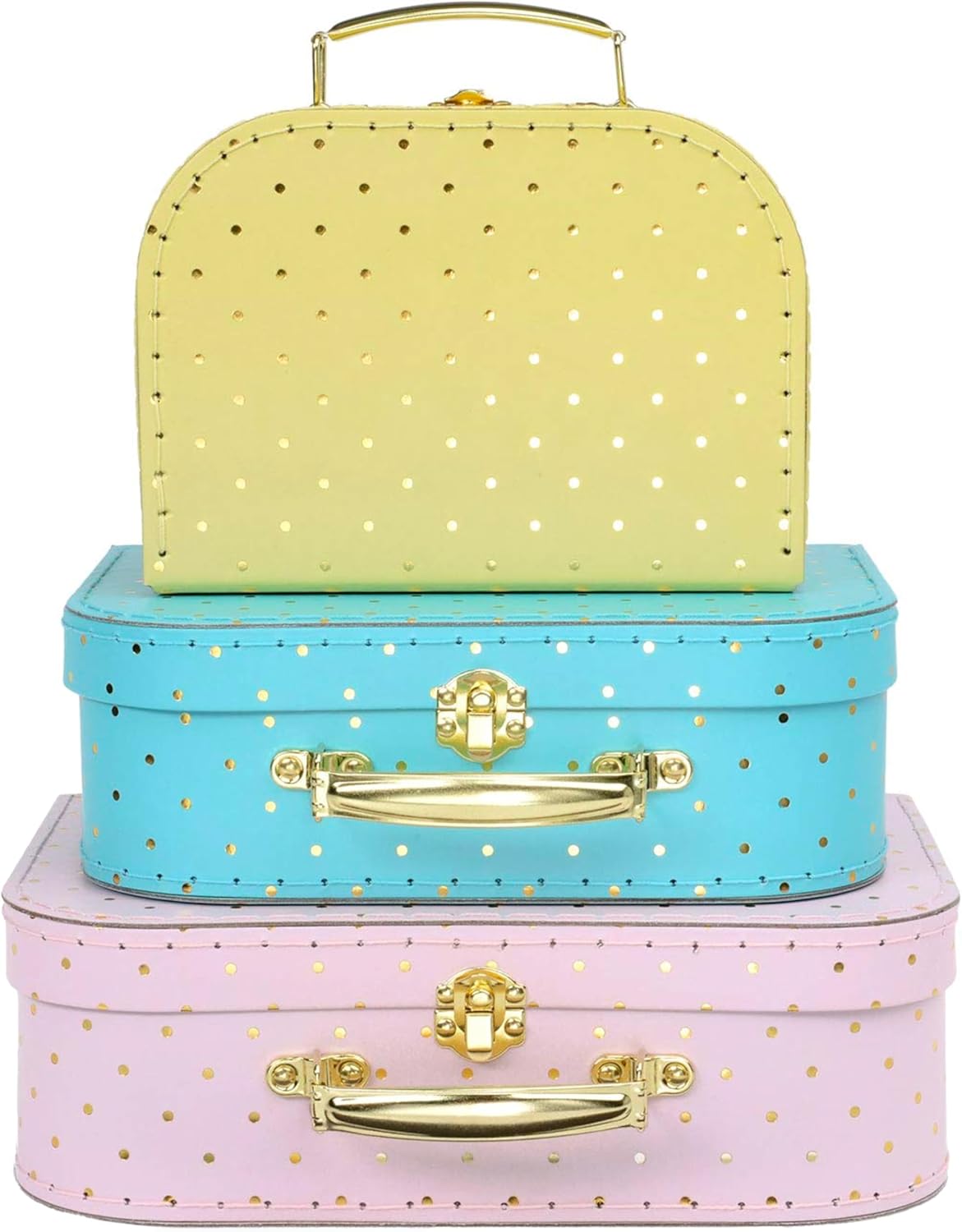 Jewelkeeper Decorative Storage Boxes Set of 3 for Kids' Toys