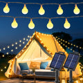 Solar String Lights Outdoor 200 LED Globe Lights - Warm White