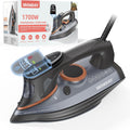 Steam Iron for Clothes with LCD Screen - Powerful 1700W Performance