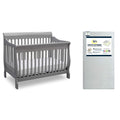 Delta Children Canton 4-in-1 Convertible Crib Bundle - Converts & Eco
