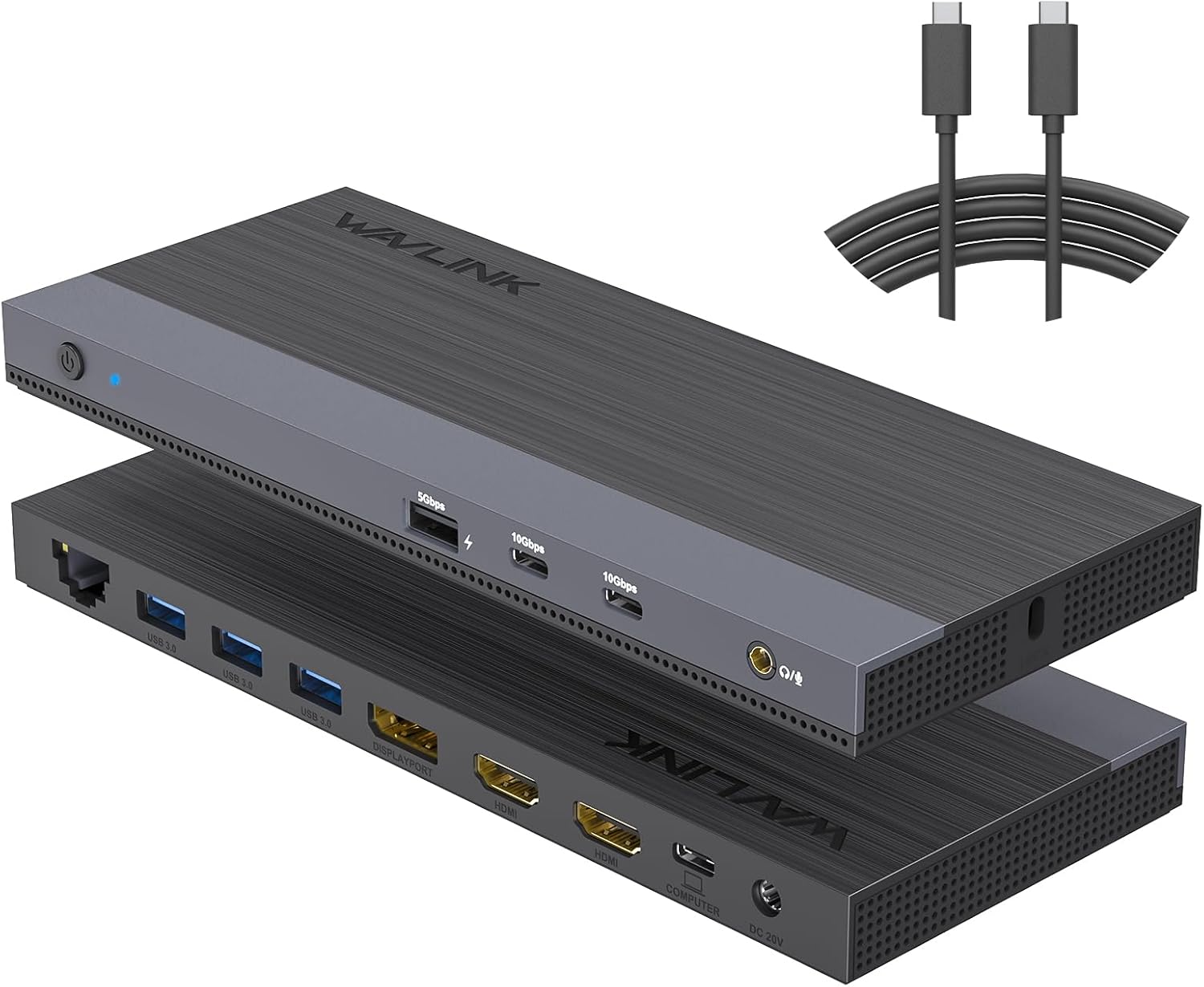WAVLINK USB C Docking Station for Dual Monitor Triple Display