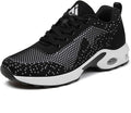 Womens Knit Running Sneakers with Air Cushion - Lightweight Support